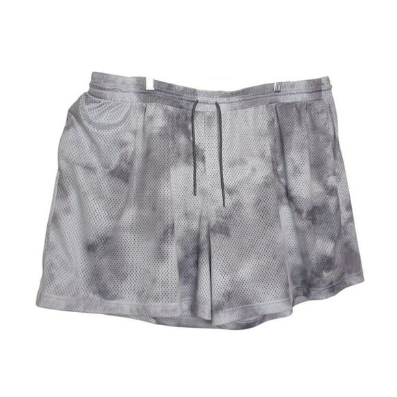 Nike Womens Plus Athletic Shorts 3X Gray Icon Clash Mesh Workout Comfy Pockets - Picture 3 of 8